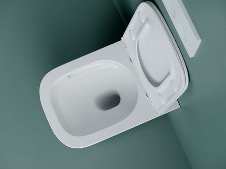 Унитаз UNION Rimless CN4009T [49*36.5*34] подвесной, торнадо, крышка/сиденье микролифт