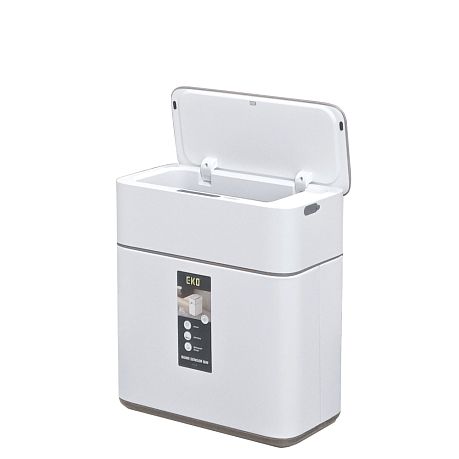 Ведро EKO EK9240 RP-8L-MW сенсорное 8 литров, перезаряжаемое, белый