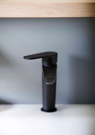 Смеситель ALEXIA 3604NM для умывальника, чёрный