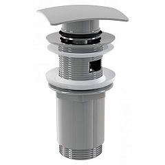Выпуск CLICK-CLACK 5/4" для умывальника с квадратной заглушкой, цельнометал. (A393)*