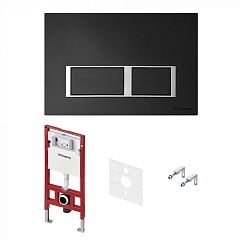 Система инсталляции TECEspring V K955202 для унитаза h=112(рама+бачок,крепл.,звук.,кн.)Чёрная мат**
