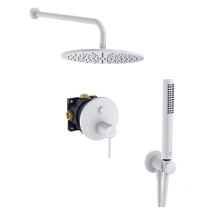 Душевой набор BOZZ 386585376 душевой 7 в 1 верхний душ 300 мм 1(скрытый монтаж)Белый