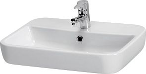 Умывальник CASPIA SQUARE 60см 1 отверстие (S-UM-CAS60/1-S-w)