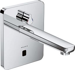 Смеситель ZENTA для умывальника электронный, настенный на батарейках,хром (3850005+38002)*