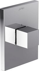 Переключатель SQUARE встраиваемый 3 выхода E98737-CP, хром