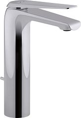 Смеситель AVID E97347-CP для умывальника, высокий (донный клапан, гибкая подводка), хром