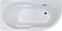 Ванна AZUR RB 614200 левая (1400*800*600), каркас,  фронт. панель, сливперелив
