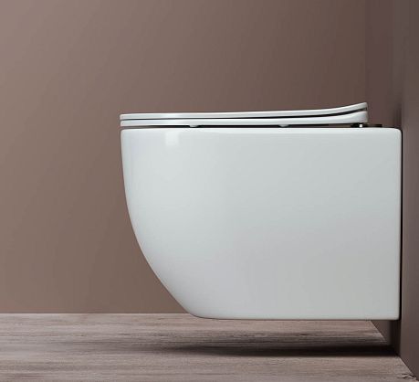 Унитаз MIA Rimless CN1805 подвесной, крышка/сиденье микролифт