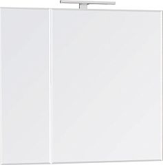 Зеркало-шкаф ETNA 80 белый глянец 857304806*