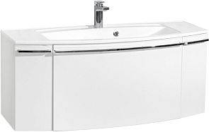 Тумба СЕВИЛЬЯ 120 белый жемчуг с умывальником Милан (1A126501SEG30 + 120 45-R.01.01)