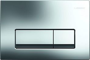 Накладная панель GEBERIT DELTA 51 115.105.21.1 пластик, хром глянцевый