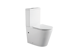 Унитаз ВЕГА [63*38,5*81,5] AQ2904-00 безободковый, крышка/сиденье микролифт 