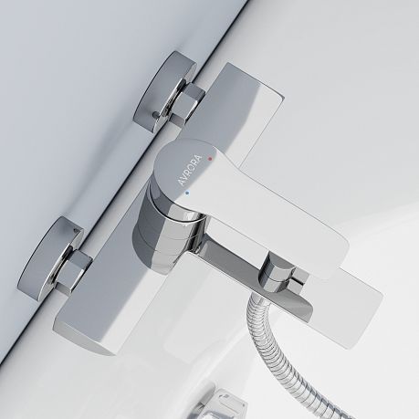 Смеситель LINE для ванны с коротким изливом, AV3131 хром AVRORA