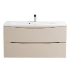 Тумба MARINO 80 подвесная 2 ящ., Crema Opaco,[800x450x500],MARINO-800-2C-SO-CO-P,умывальник BB800/45
