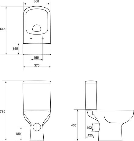 Унитаз COLOUR, COL011 крышка/сиденье плавное закрытие 980093