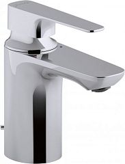 Смеситель ALEO+ E72312-CP для умывальника (донный клапан, гибкая подводка), хром