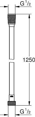 Комплект BAUCURVE для гигиенического душа скрытый монтаж, хром (124899)