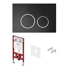 Система инсталляции TECEspring R K955102 для унитаза h=112(рама+бачок,крепл.,звукоиз.,кн)Чёрная мат*