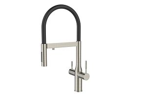 Смеситель KITCHEN для кухни с подключением к фильтру с питьевой водой AV9011S, нерж. ст. AVRORA