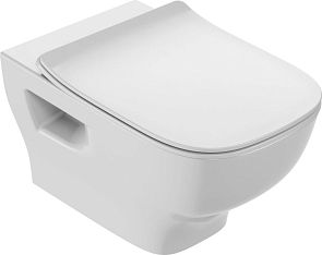 Унитаз STRUKTURA (54*34) подвесной, безободковый, крышка-сидение микролифт (EDE102-00. E20606-00)