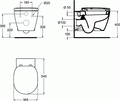 Чаша CONNECT (E803501) подвесной**