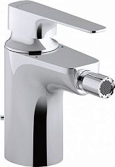 Смеситель ALEO+ E72316-CP для биде (донный клапан, гибкая подводка), хром