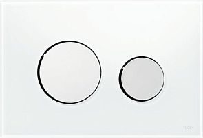 Накладная панель LOOP 9240660 стекло белое , клавиша хром глян. *