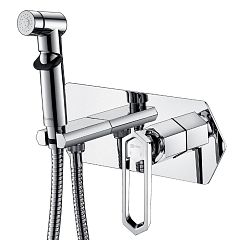 Смеситель PRIZMA с гигиеническим душем, встраиваемый, хром (LM3919C)**