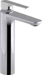Смеситель ALEO+ E72337-CP для умывальника, высокий (донный клапан, гибкая подводка), хром