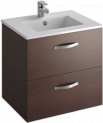 Тумба OLA [61*45.8] EB390-NR темный дуб, 2 выдвижных ящ. с умыв. EXSA112-00 *