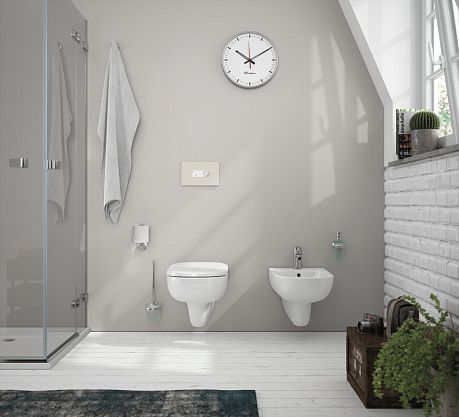 Унитаз GRANDY подвесной RP213100100, крышка/сиденье плавное закрытие RP216000100