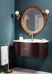 Тумба NOCTURN 80 цвет магнолия, с раковиной (1312-TP800 + 158-G3080)*