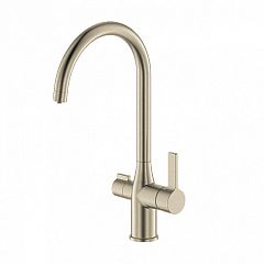 Смеситель PURE для кухни с каналом для фильтрованной воды матовый хром PURBNFJi05