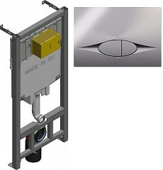 Система инсталляции JACOB DELAFON E29025-NF для унитаза, кнопка хром E29027-CP