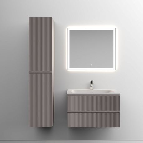 Тумба Snob T 80 подвесная 2 ящика,Doha Soft SNT80SM, умывальник Element [810*457*137]CN7012*