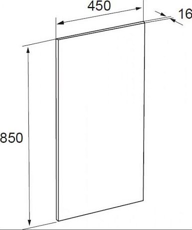 Зеркало GAP 45 [45*85*1,6] ZRU9000090*