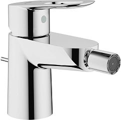 Смеситель BAULOOP для биде 23338000 хром (донный клапан, гибкая подводка 3/8")*
