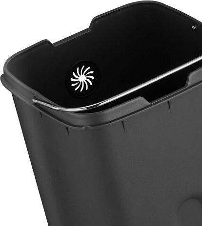 Ведро EKO SMART X EK9252 P-12L-MBS для мусора сенсорное, черный сатин