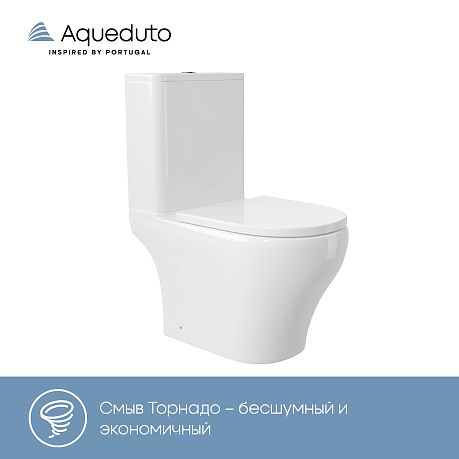 Унитаз ОВО Торнадо Лайт напольный AQDSOVOL10, (смыв Tornado)