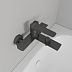 Смеситель LINE Gun metall для ванны с коротким изливом, AV3131GM графит AVRORA