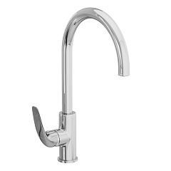 Смеситель GLADE для кухни с высоким поворотным изливом AV3021, хром AVRORA