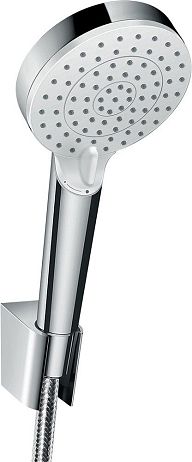 Душевой набор CROMETTA VARIO 100  26692400 (шланг 160см, душручной, держатель для душа) хром/бел*