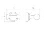 Крючок AQUATEK Классик для полотенец, полир. золото AQ4502PG*