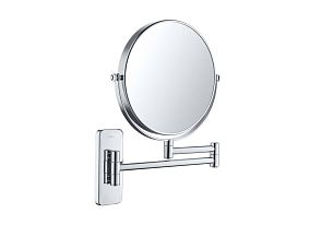 Зеркало косметическое настенное круглое поворотное 5х, хром AQ4911CR