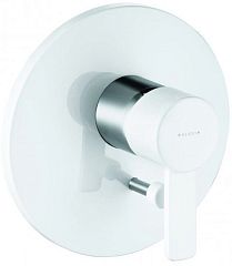 Смеситель ZENTA для ванны встраиваемый 386509175, белый/хром *