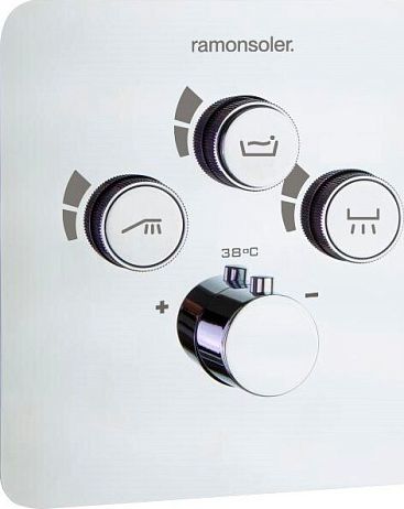 Смеситель RS SMART 85T301S для душа на 3 выхода, встраиваемый термостатический*