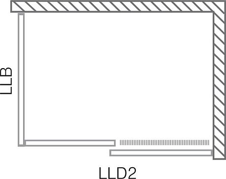 Душевое ограждение LEGA LINE [120*90*200] хром, стекло intimglass (LLD2/1200 + LLB/900)