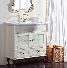 Тумба PALERMO [85*50] ivory 33112-B102, с раковиной Дрея 850