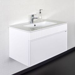 Тумба МАДРИД 100 белый матовый c умывальником COMFORTY 100E*