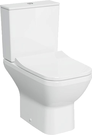Унитаз INTEGRA SQUARE Open-Back напольный безободковый, крышка/сиденье тонкое 9833B003-7205